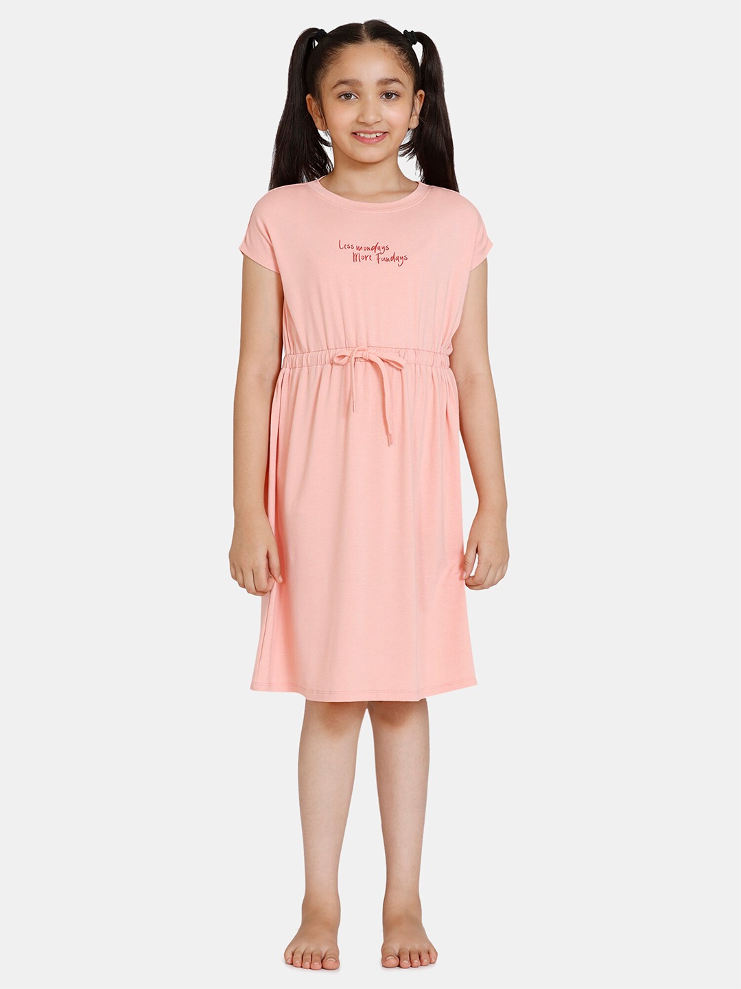 

Zivame Girls Pink Nightdress