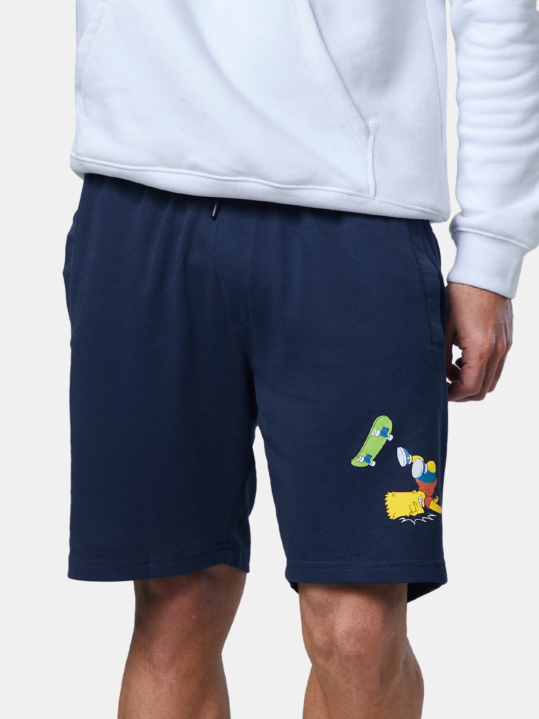 

The Souled Store Men Navy Blue The Simpsons Shorts