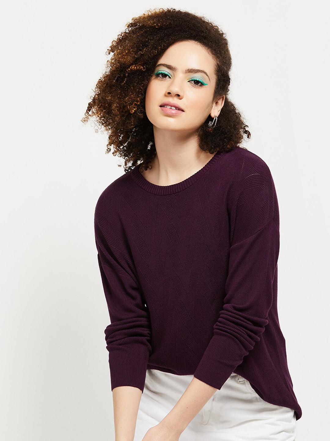 

max Women Magenta Pullover