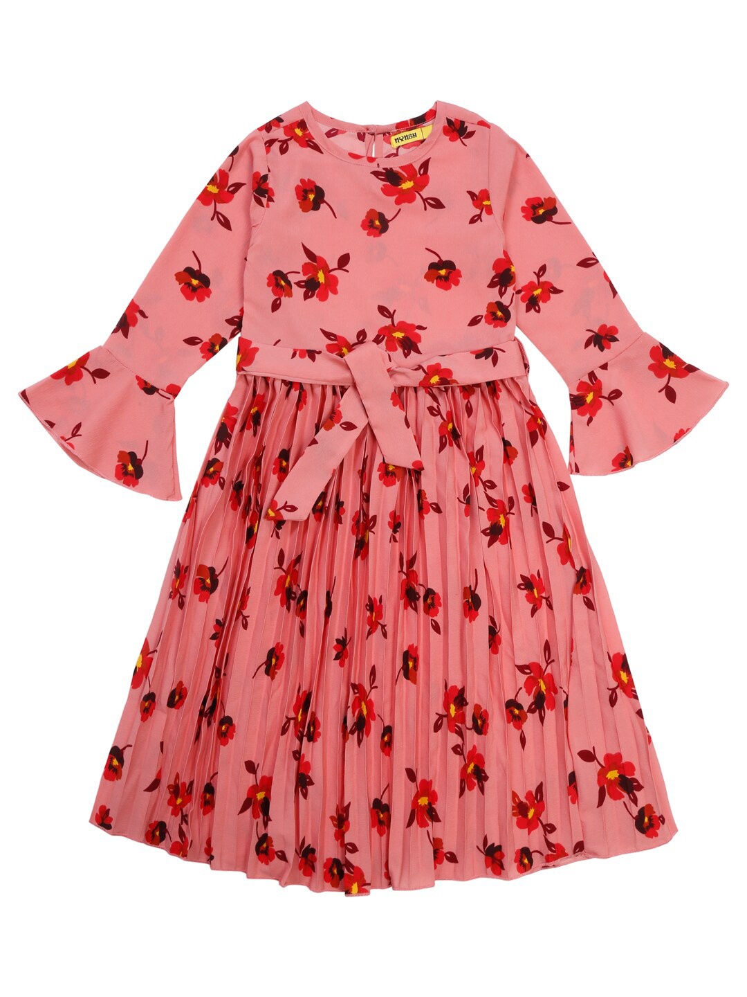 

NYNSH Girls Coral Floral Dress