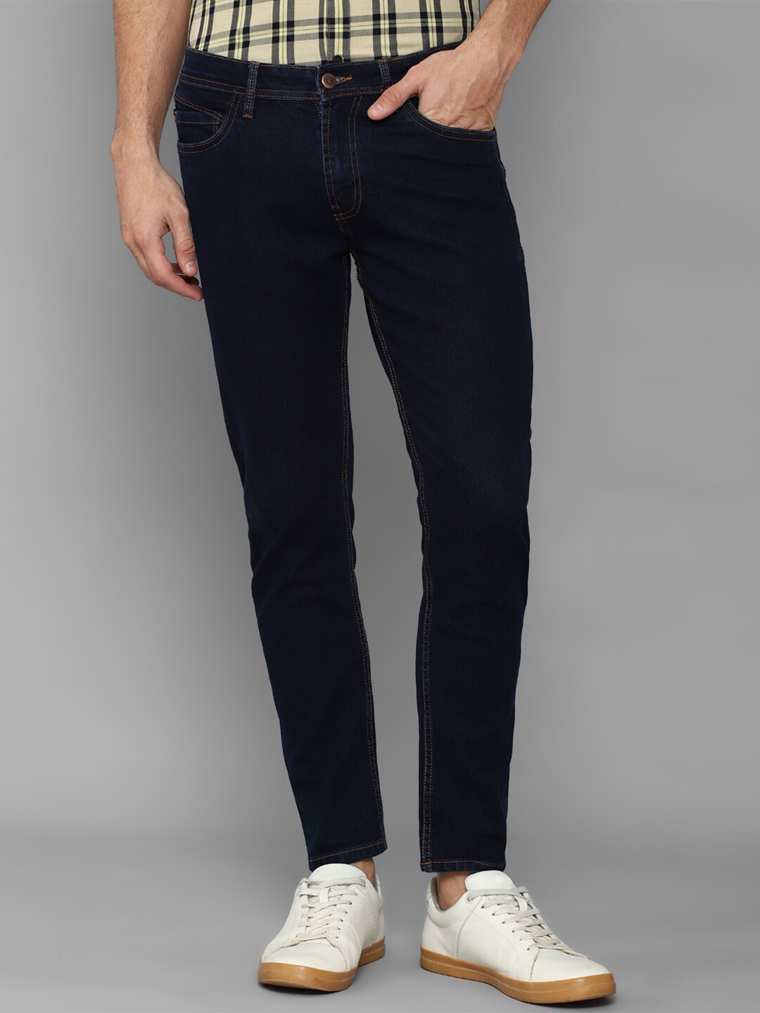 

Allen Solly Sport Men Navy Blue Mid Rise Slim Fit Jeans