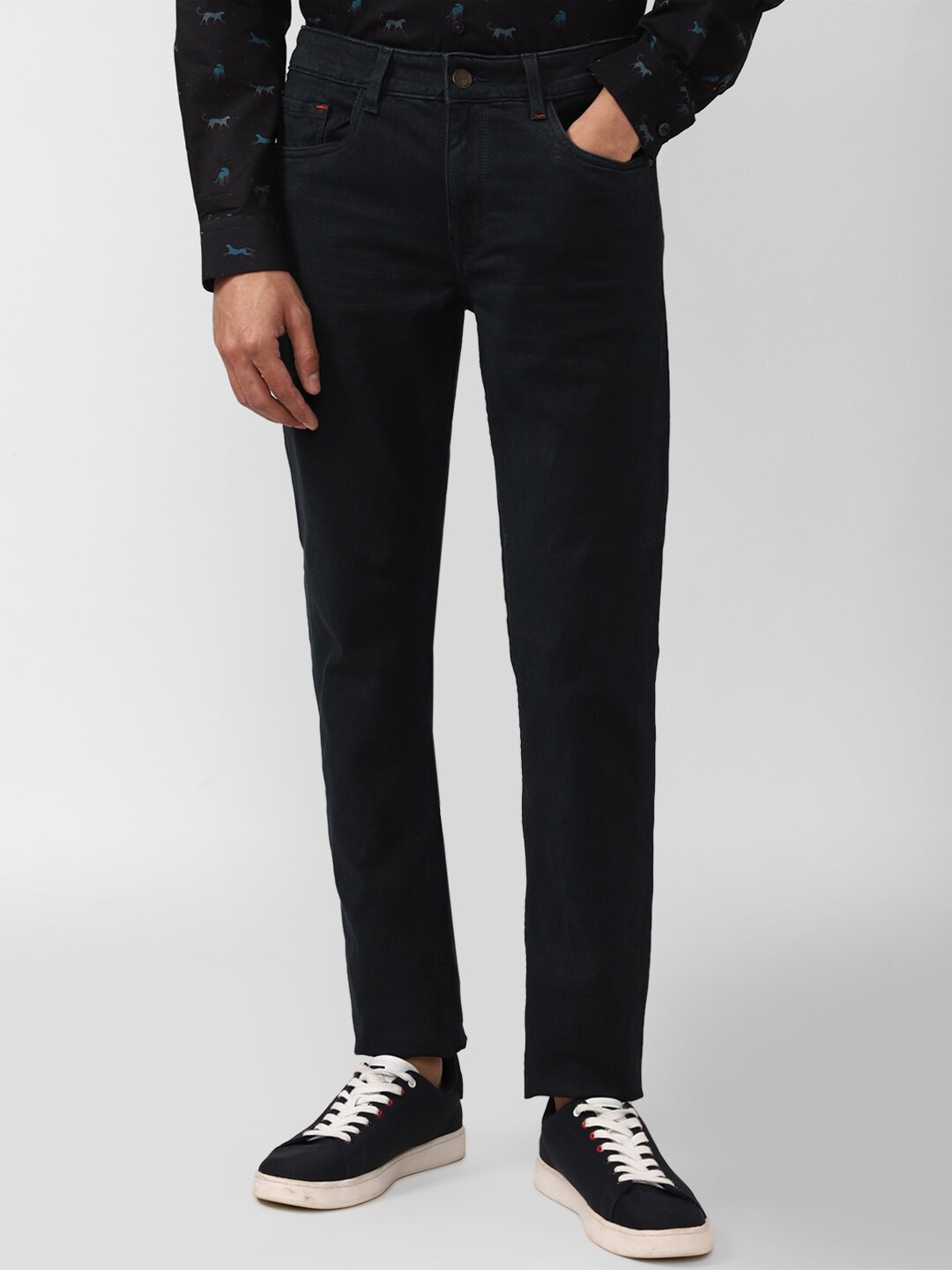 

SIMON CARTER LONDON Men Black Slim Fit Mid Rise Jeans