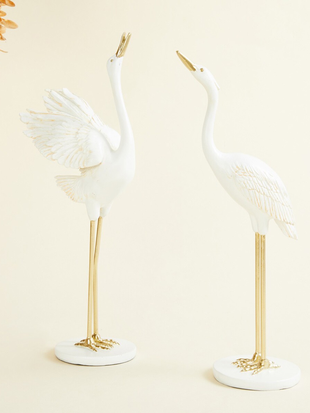 

Home Centre Set of 2 Magnus Polyresin Crane Figurine, White