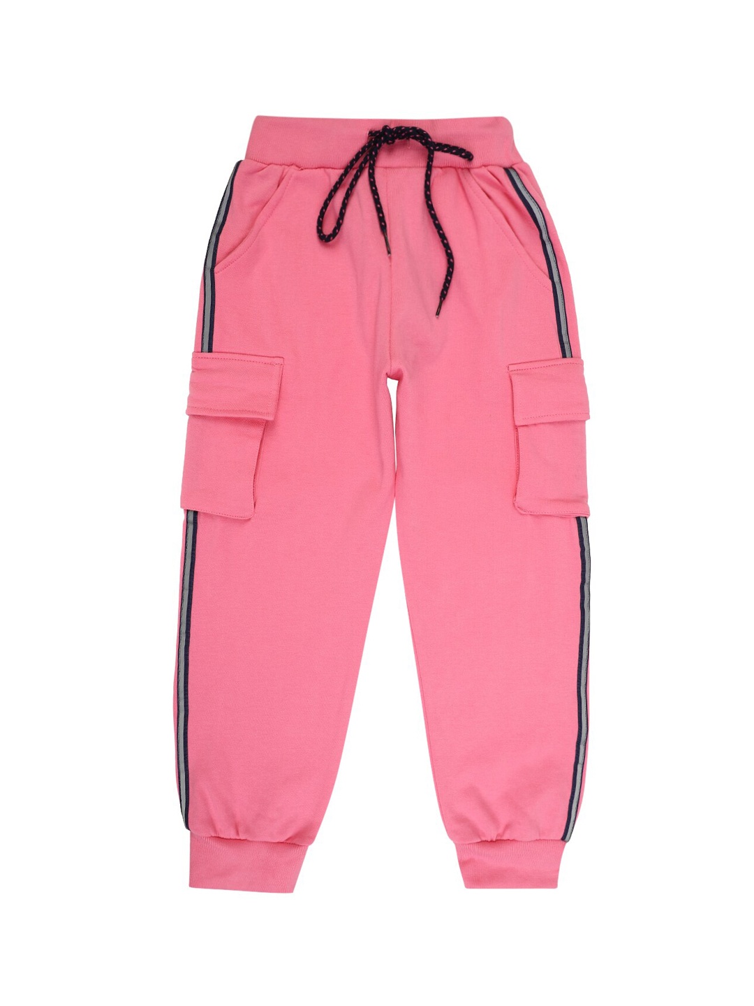 

V-Mart Girls Pink Solid Fleece Winter Joggers Lounge Pants