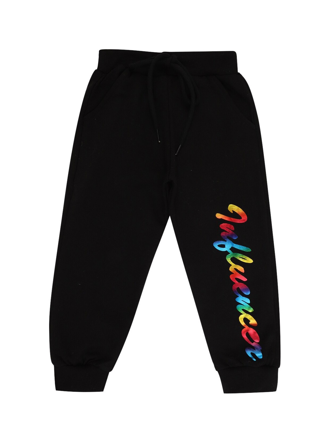 

V-Mart Girls Black Regular Fit Knitted Joggers