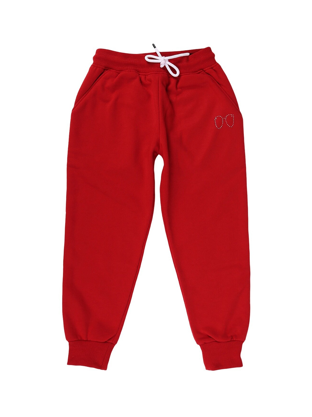 

V-Mart Girls Red Regular Fit Knitted Joggers