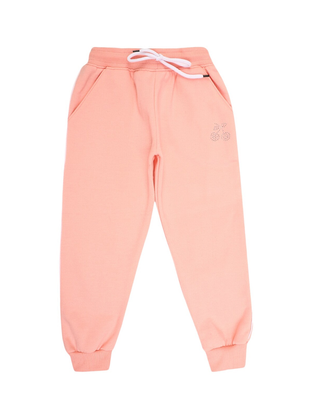 

V-Mart Girls Pink Solid Knitted Lounge Pants