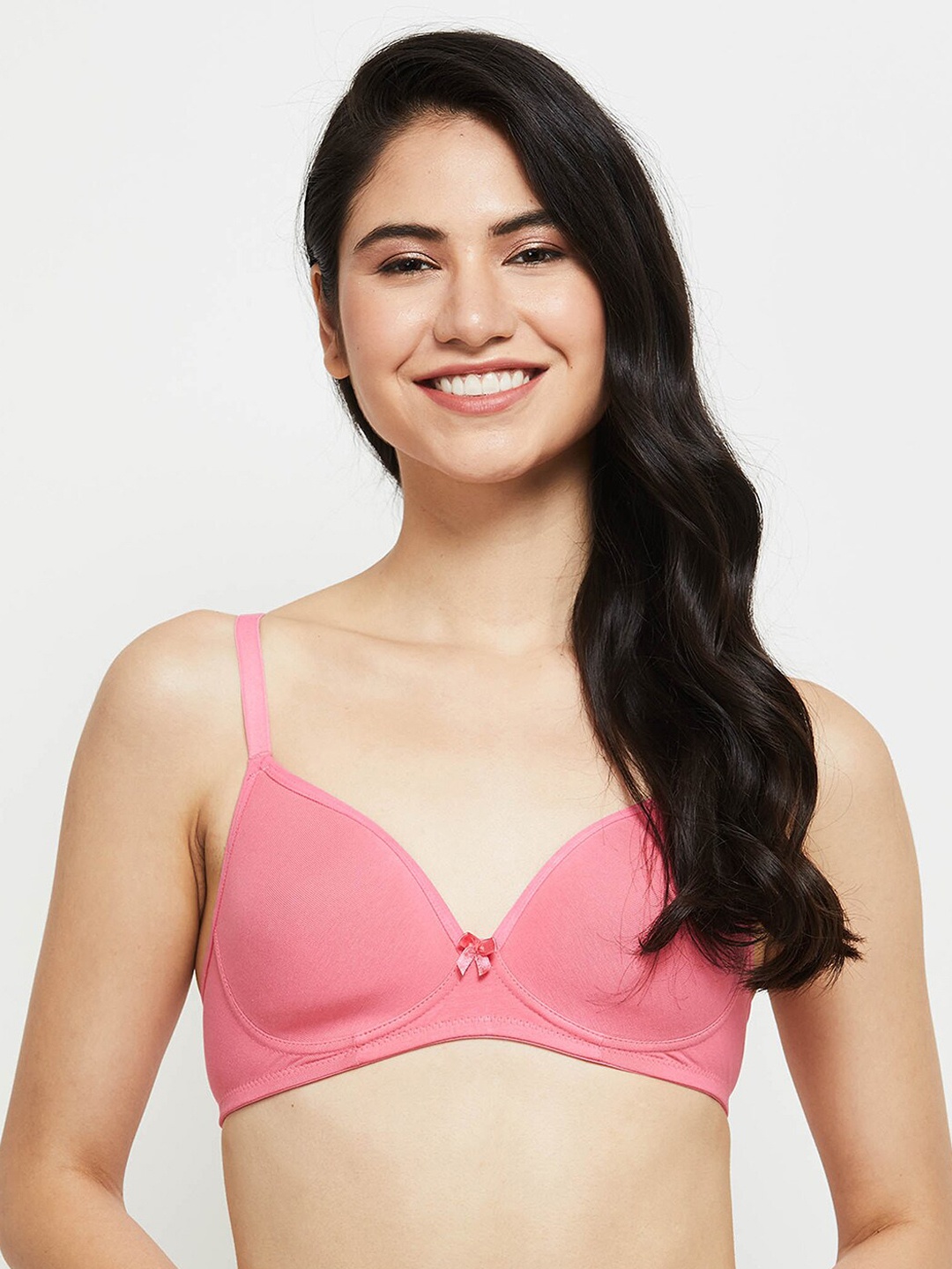 

max Peach-Coloured Lightly Padded Non Wired Full Coverage Everyday Bra