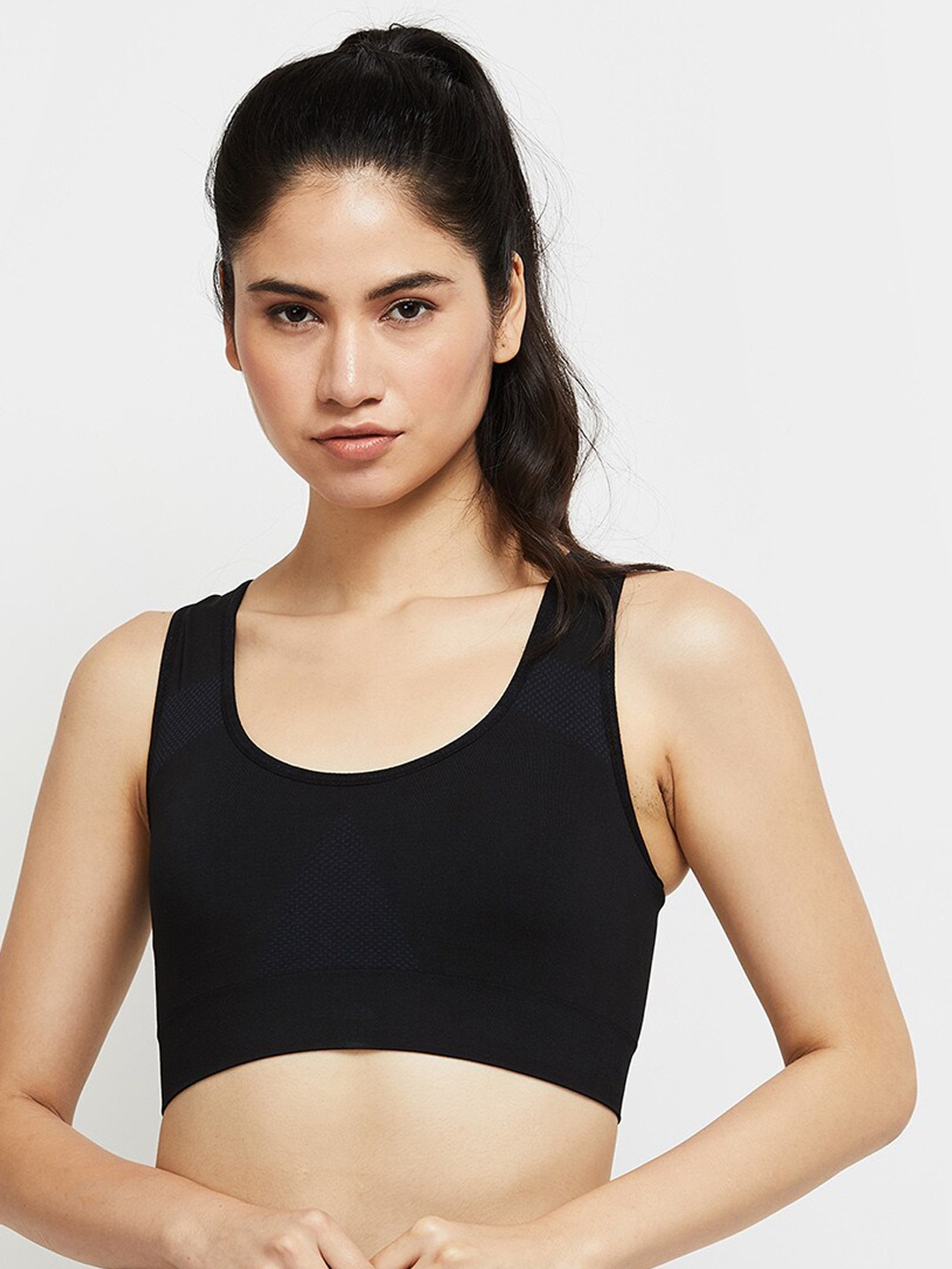 

Max Women Black Solid Lightly Padded Bra