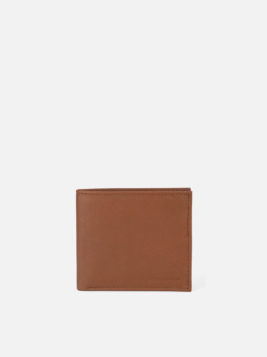 

Peter England Men Brown Leather Two Fold Wallet
