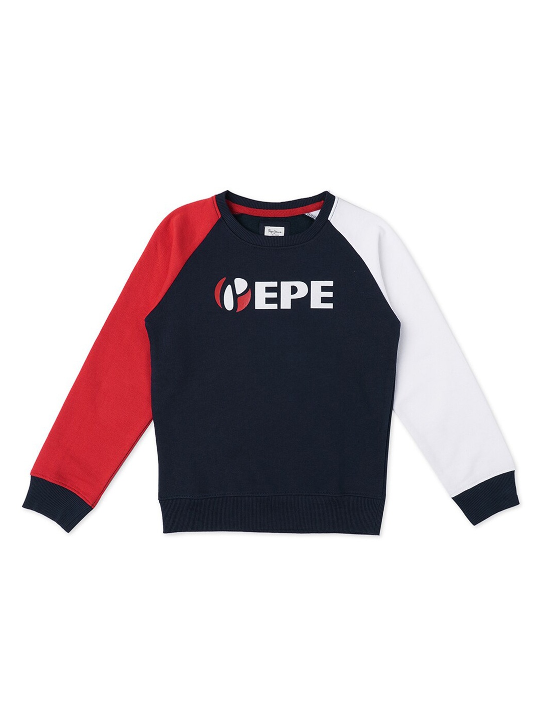 

Pepe Jeans Boys Navy Blue Colourblocked Sweatshirt