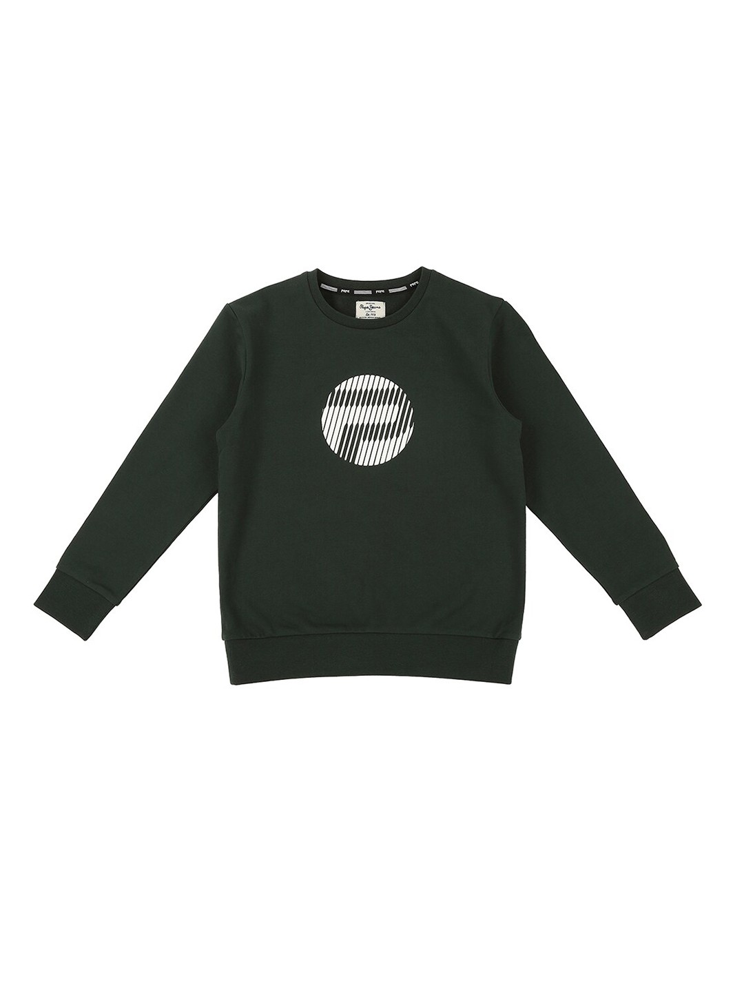 

Pepe Jeans Boys Green Placement Printed Sweatshirt