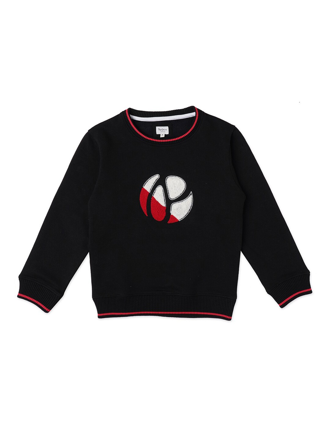 

Pepe Jeans Boys Black Applique Sweatshirt