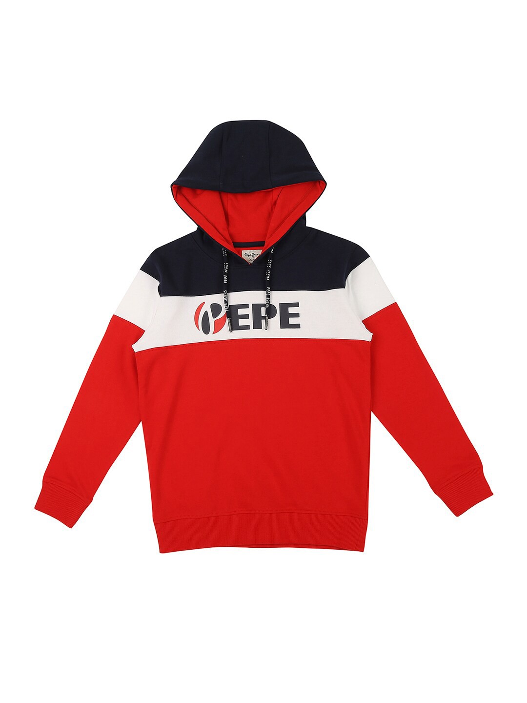 

Pepe Jeans Boys Navy Blue Colourblocked Sweatshirt