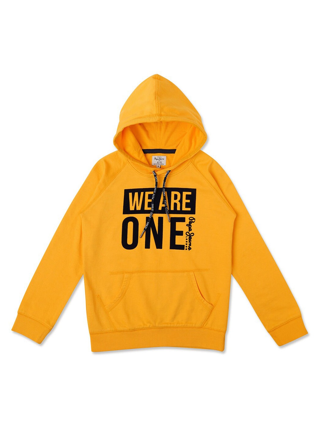 

Pepe Jeans Boys Yellow Printed Hooded Sweatshirt