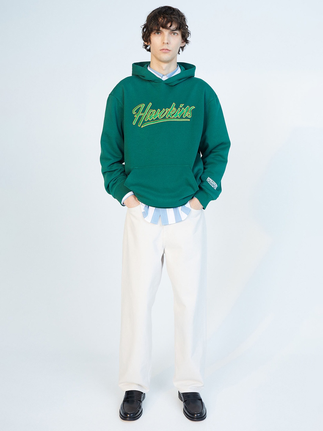 

H&M Men Green Printed Sweatshirt