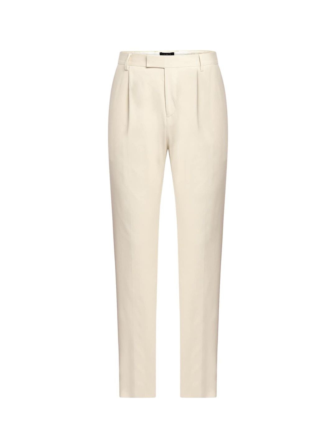 

Ted Baker Men Beige Comfort Pleated Tapered-Fit Trouser