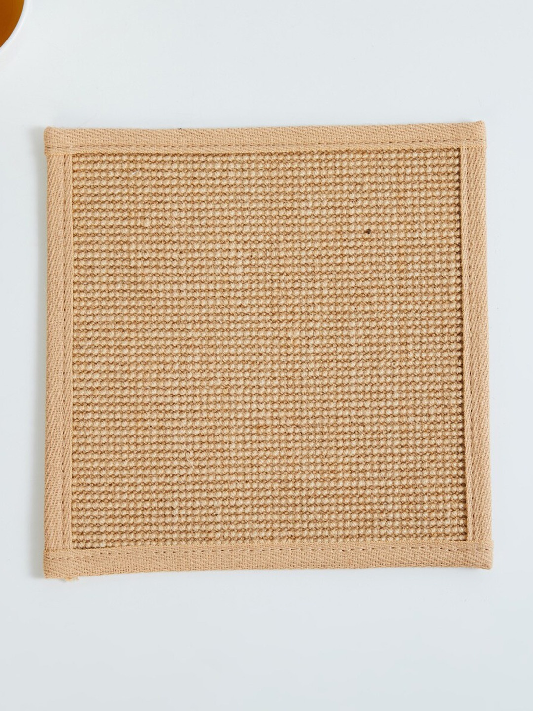 

Home Centre Brown Textured Jute 2-Seater Square Table Cover