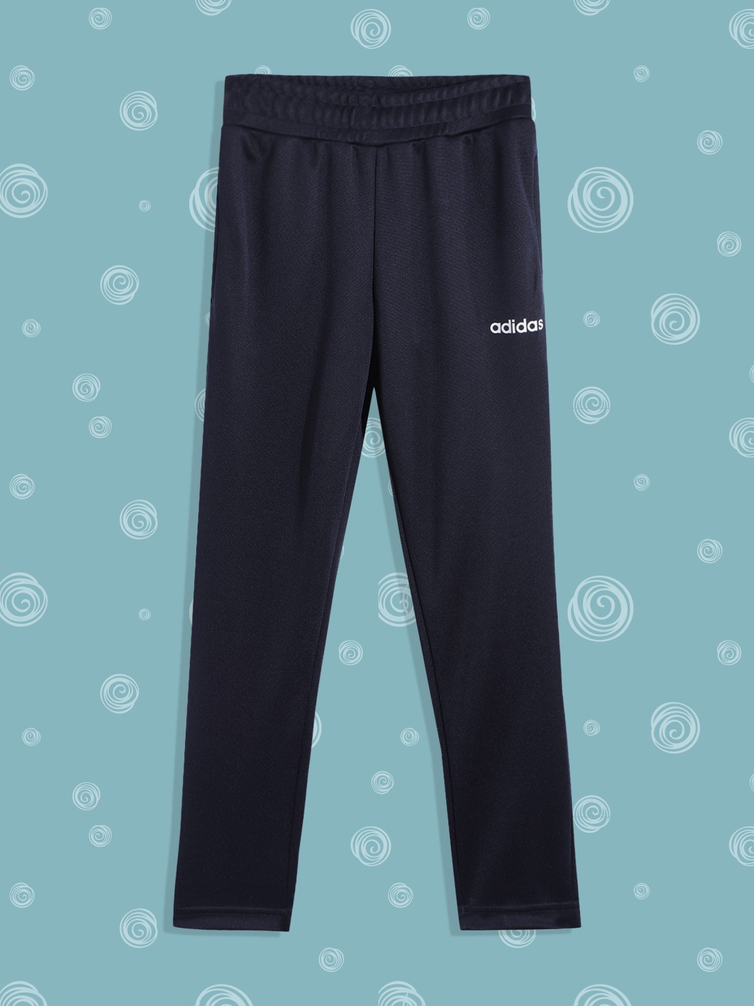 

ADIDAS Girls Navy Blue Solid Brand Logo Print Detail Logo PT Track Pants