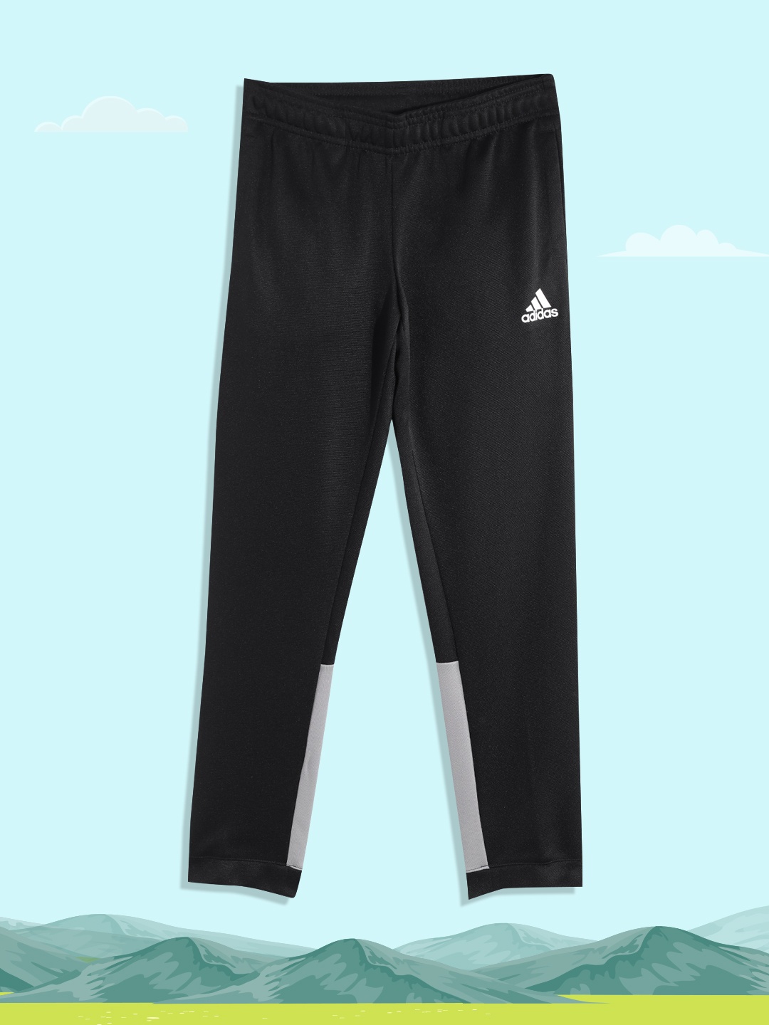 

ADIDAS Boys Black & Grey Solid Joggers