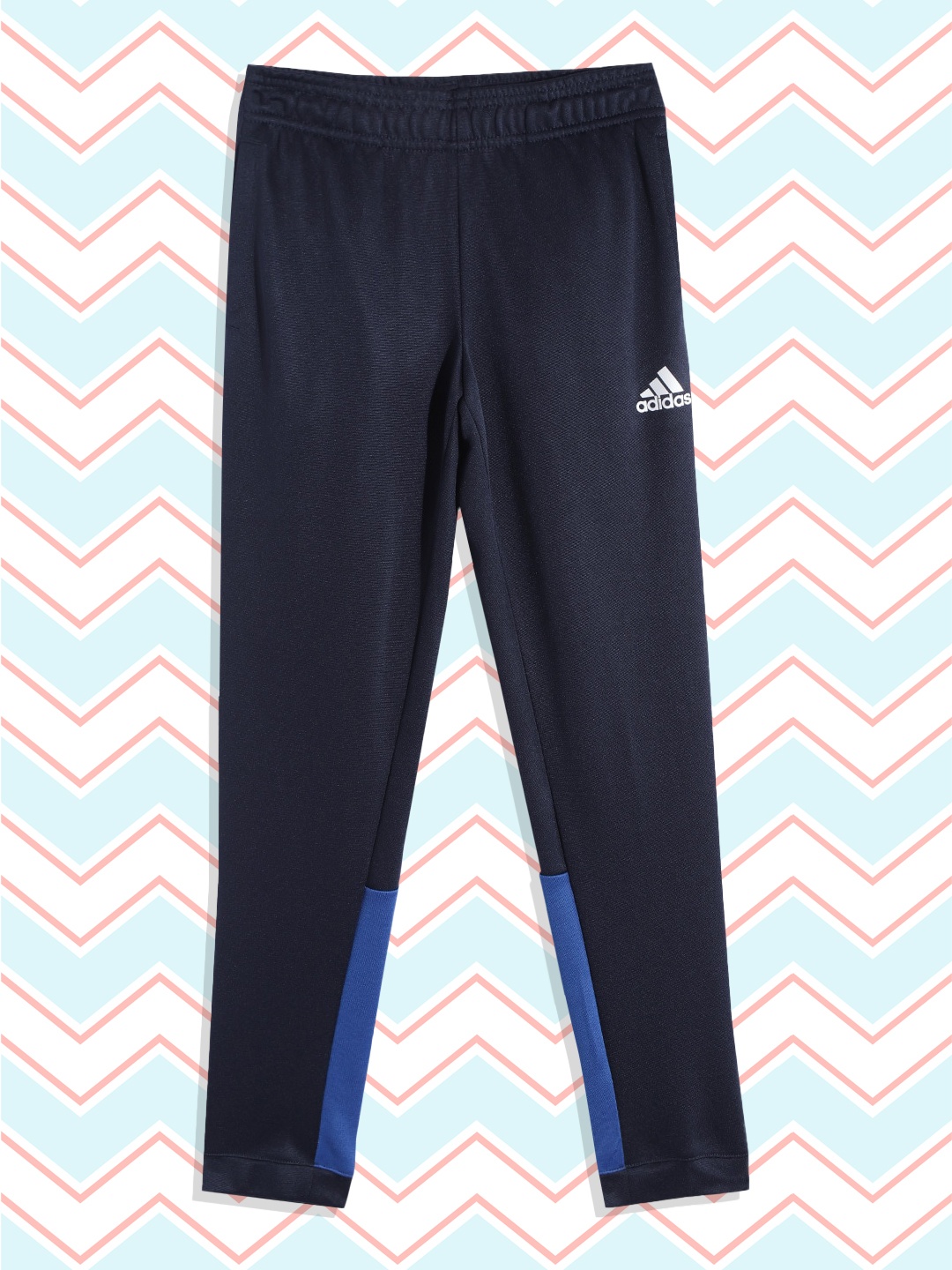 

ADIDAS Boys Blue Colourblocked Joggers