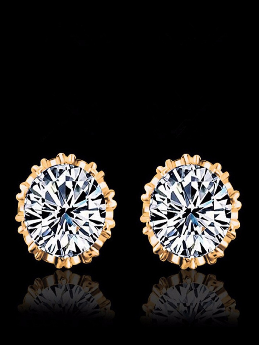 

OOMPH Gold-Toned & Silver-Toned Contemporary Studs Earrings
