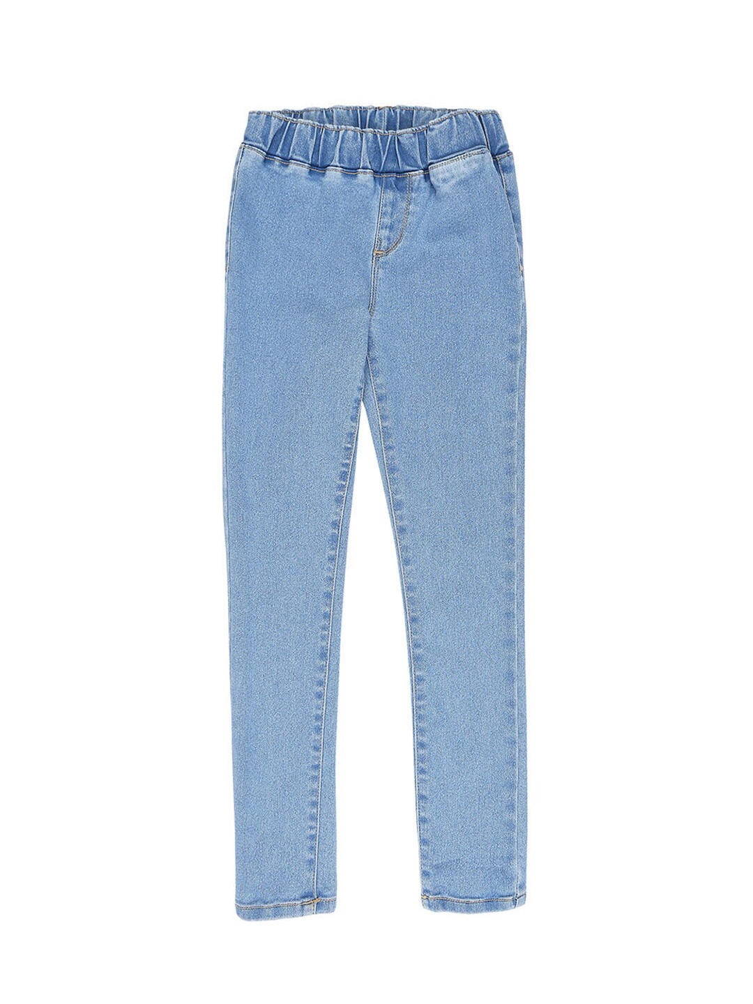 

Pepe Jeans Girls Blue Solid Cotton Skinny-Fit Jeggings