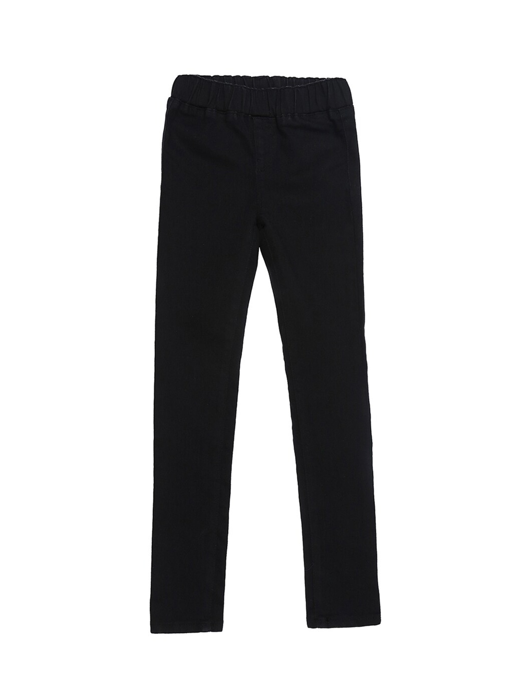

Pepe Jeans Girls Black Solid Denim Jeggings