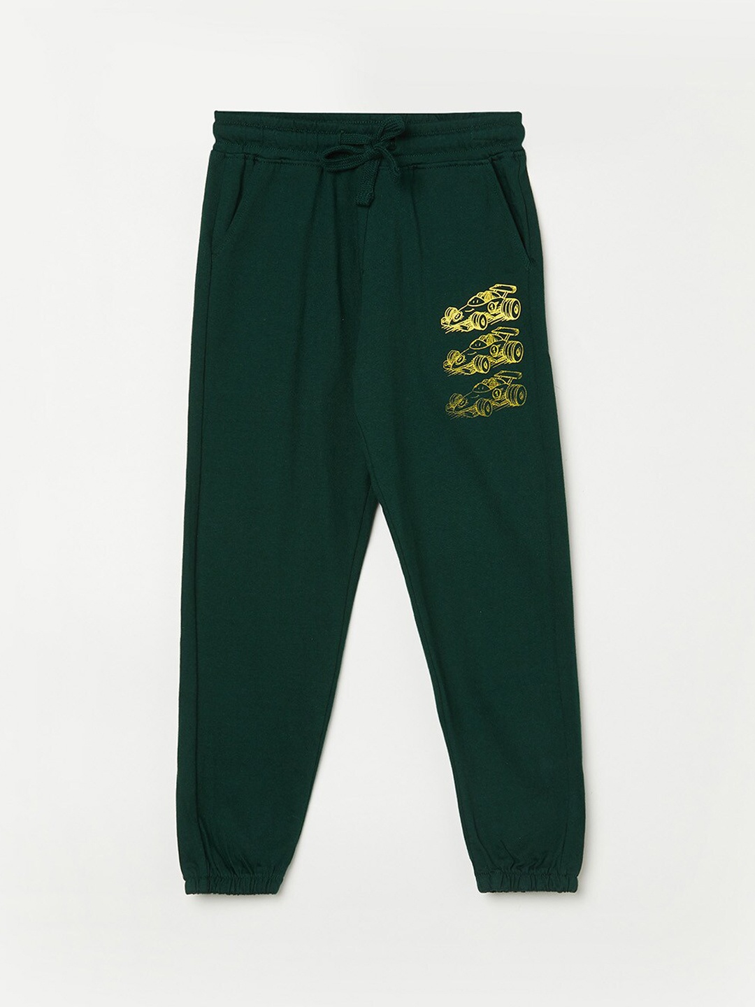 

Fame Forever by Lifestyle Boys Green Solid Joggers
