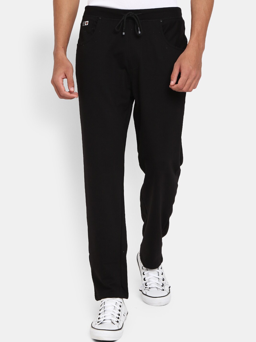

V-Mart Men Black Solid Terry Track Pants