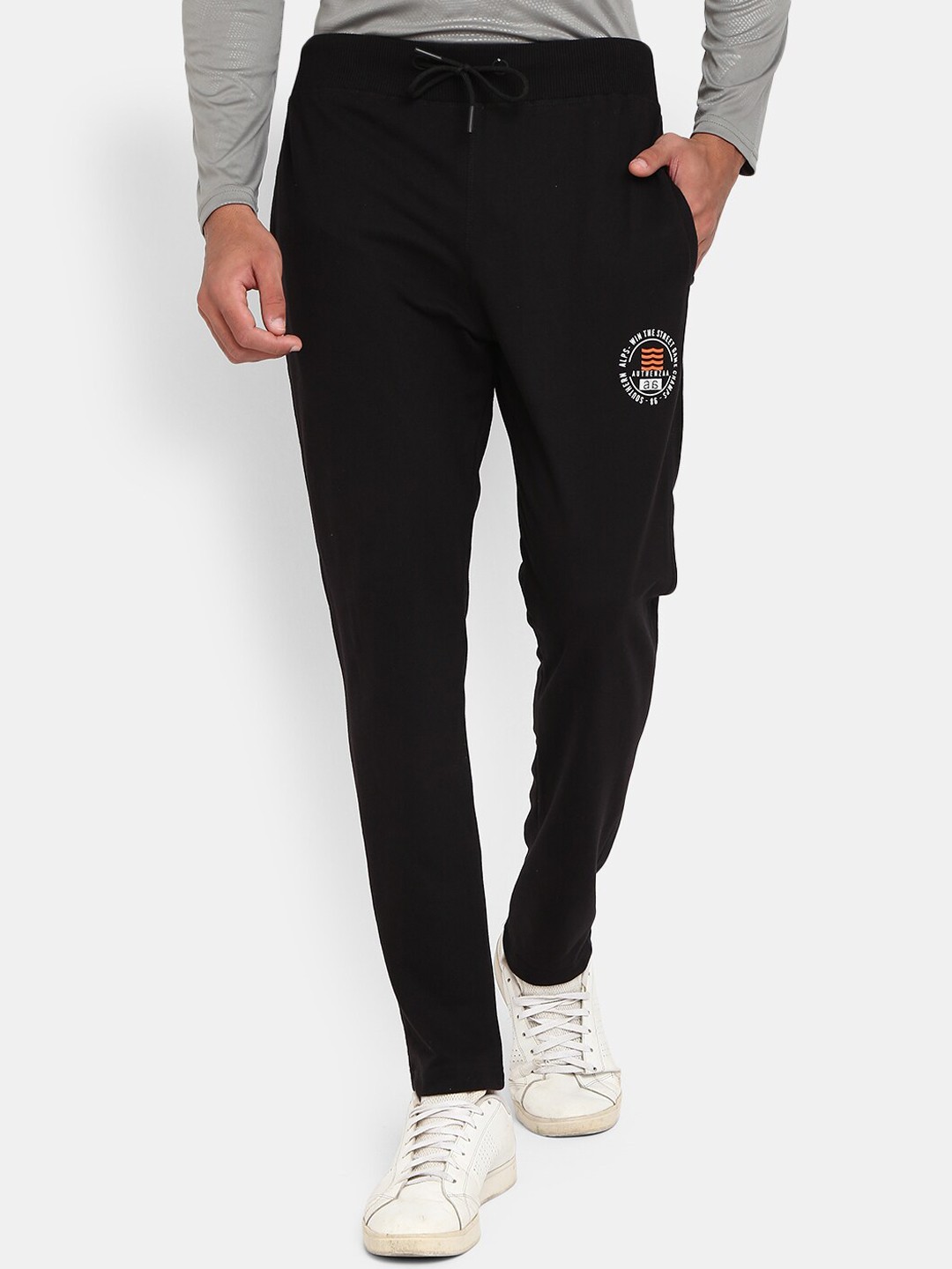 

V-Mart Men Black Solid Track Pants