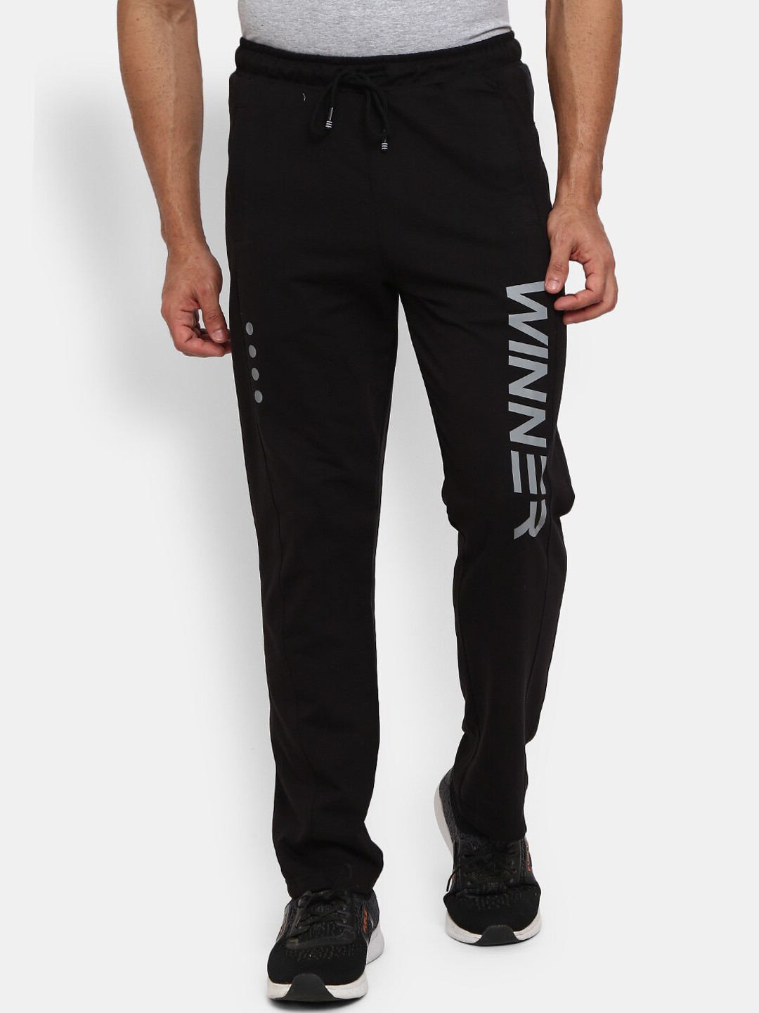 

V-Mart Men Black Solid Track Pants