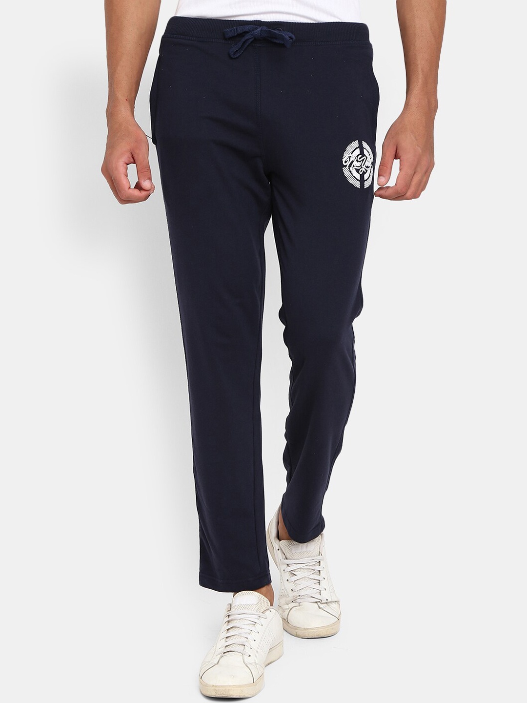 

V-Mart Men Navy Blue Solid Track Pant