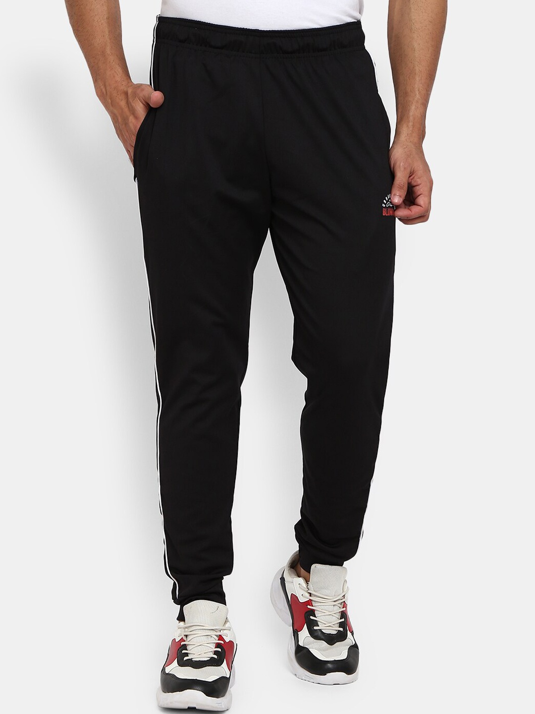 

V-Mart Men Black Solid Track Pants