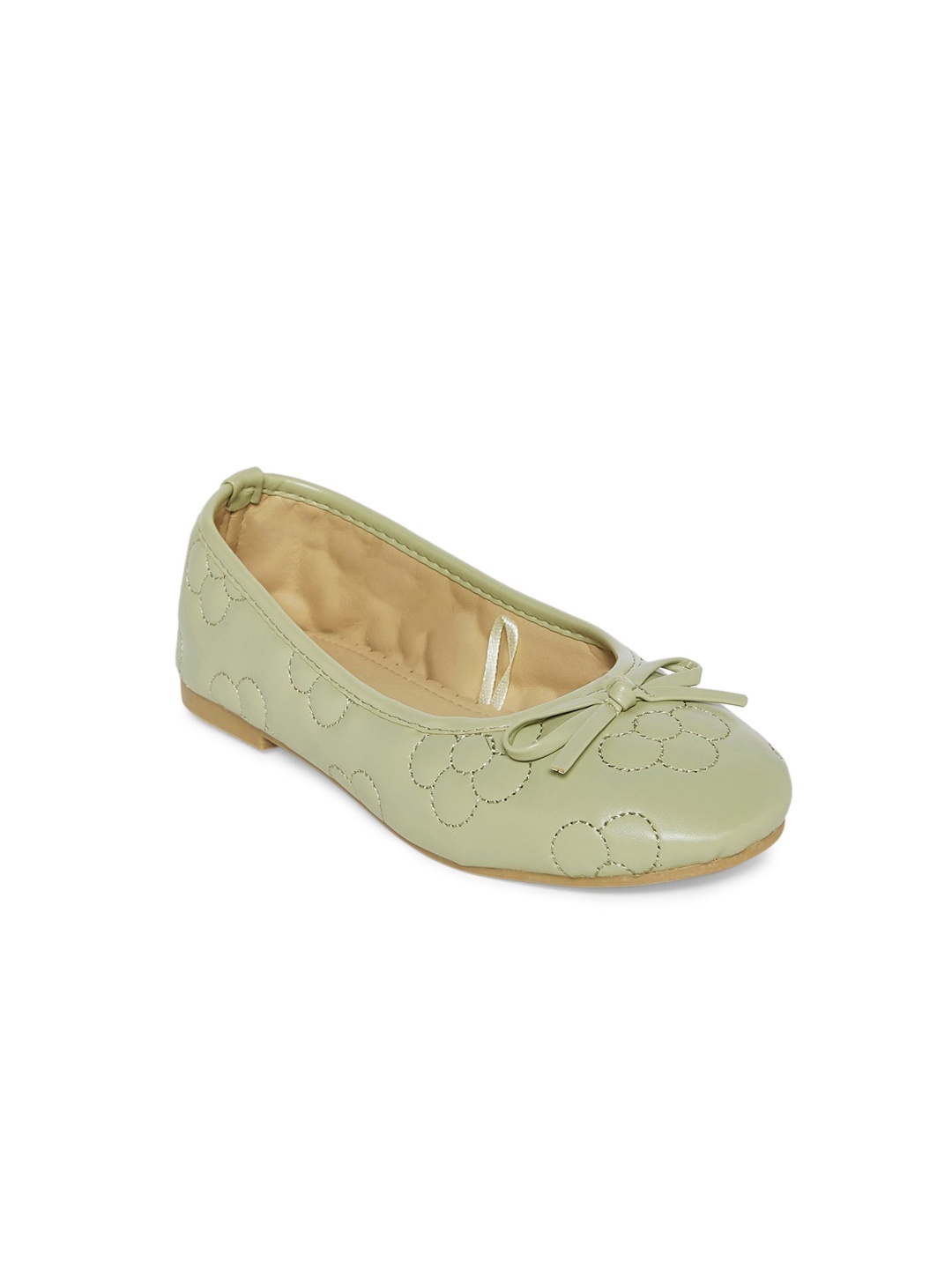 

Pantaloons Junior Girls Green Bows Ballerinas Flats