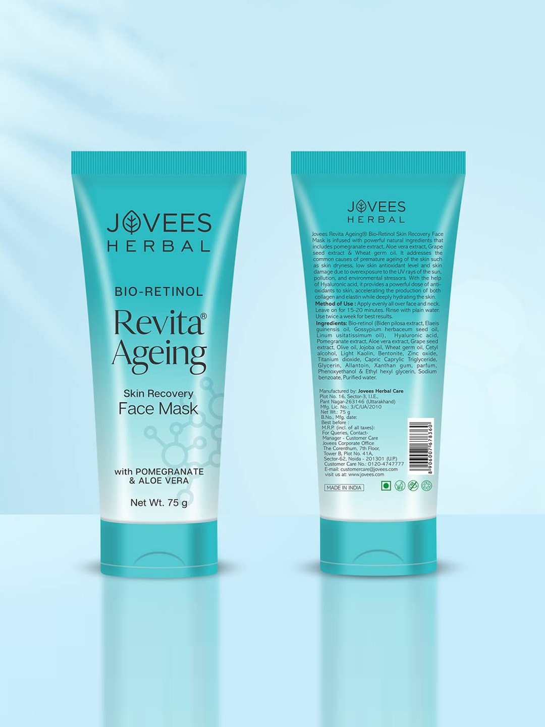 

Jovees Revita Ageing Skin Recovery Face Mask - 75 g, White