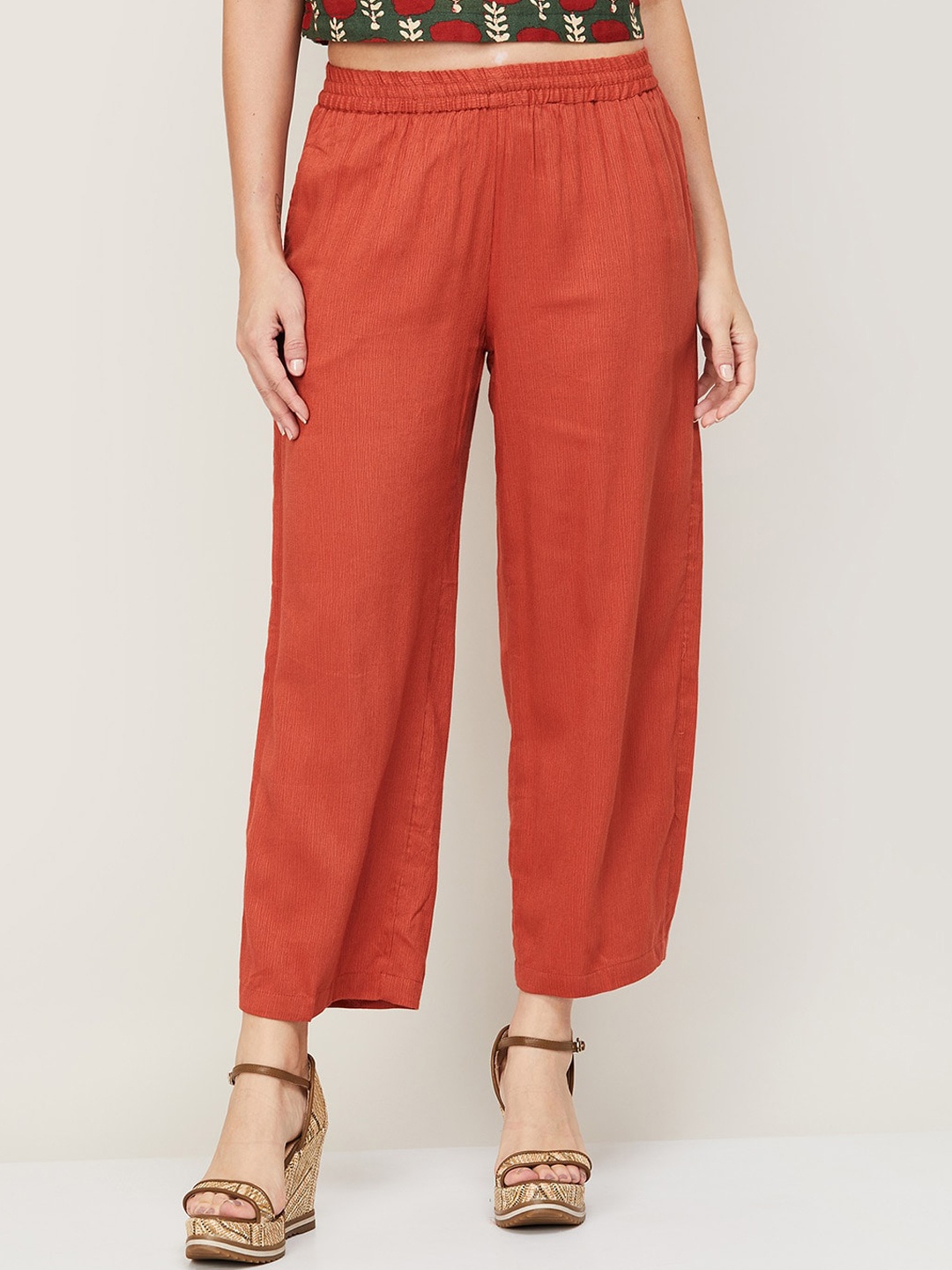 

Melange by Lifestyle Women Brown Trousers