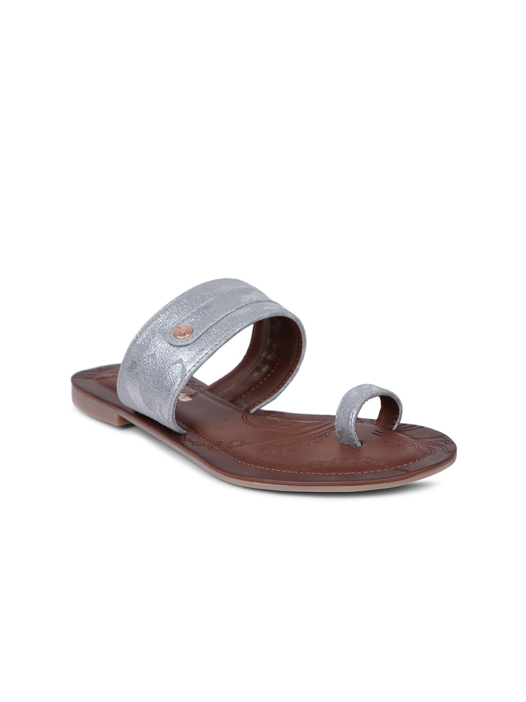 

Bata Women Grey Textured Flats