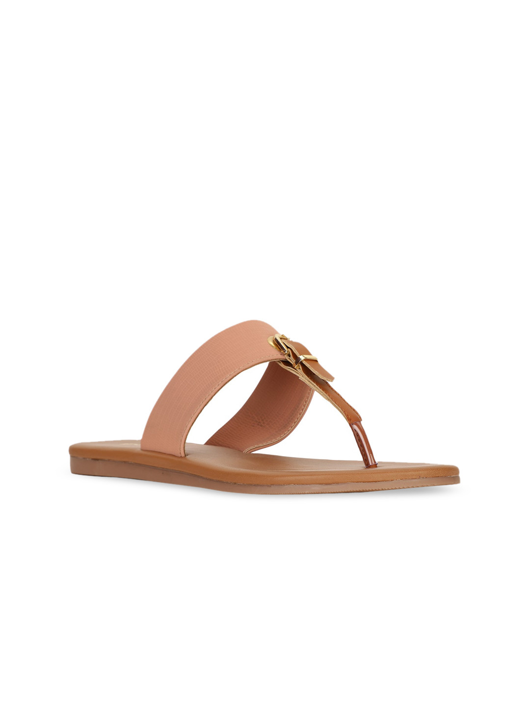 

Bata Women Pink T-Strap Flats