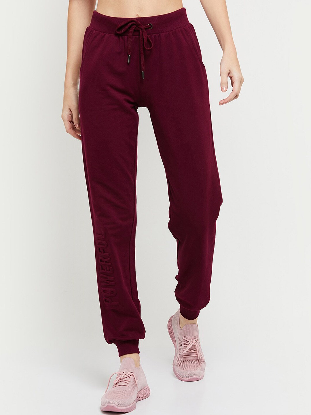

max Women Purple Solid Joggers