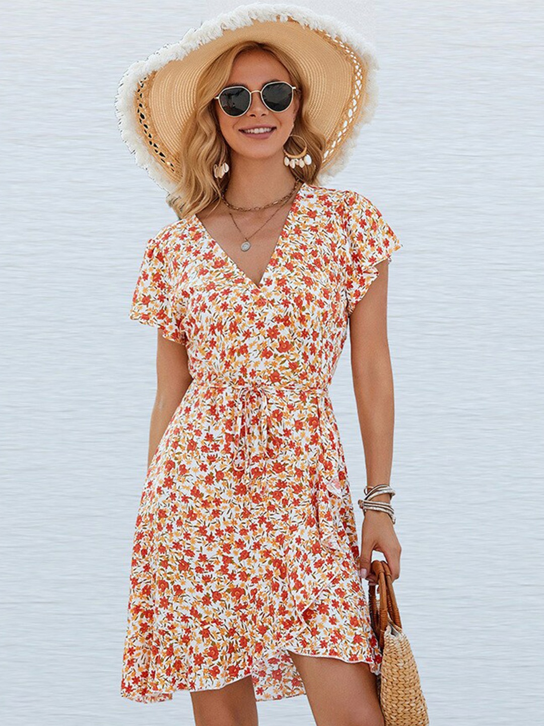 

La Aimee Women Multi-Coloured Printed Dress