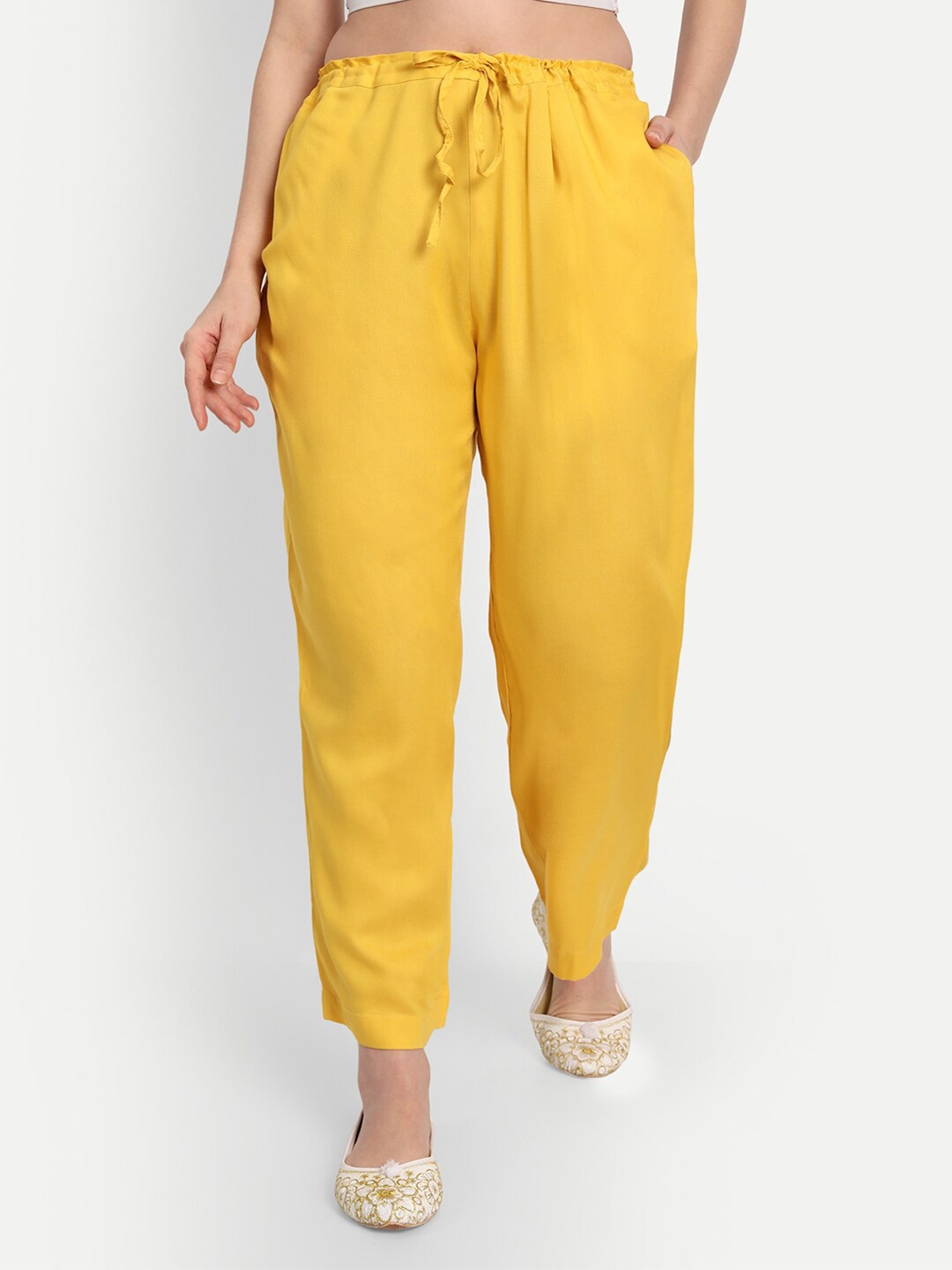 

SHEREEN Women Yellow Ethnic Palazzos
