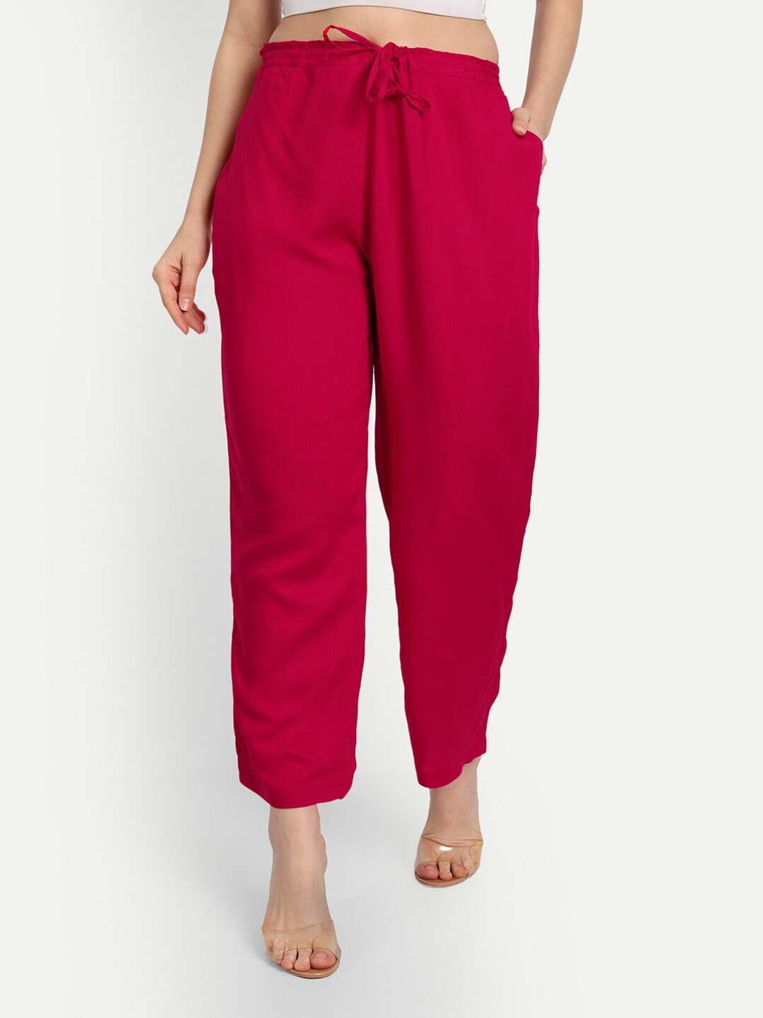 

SHEREEN Women Red Ethnic Palazzos