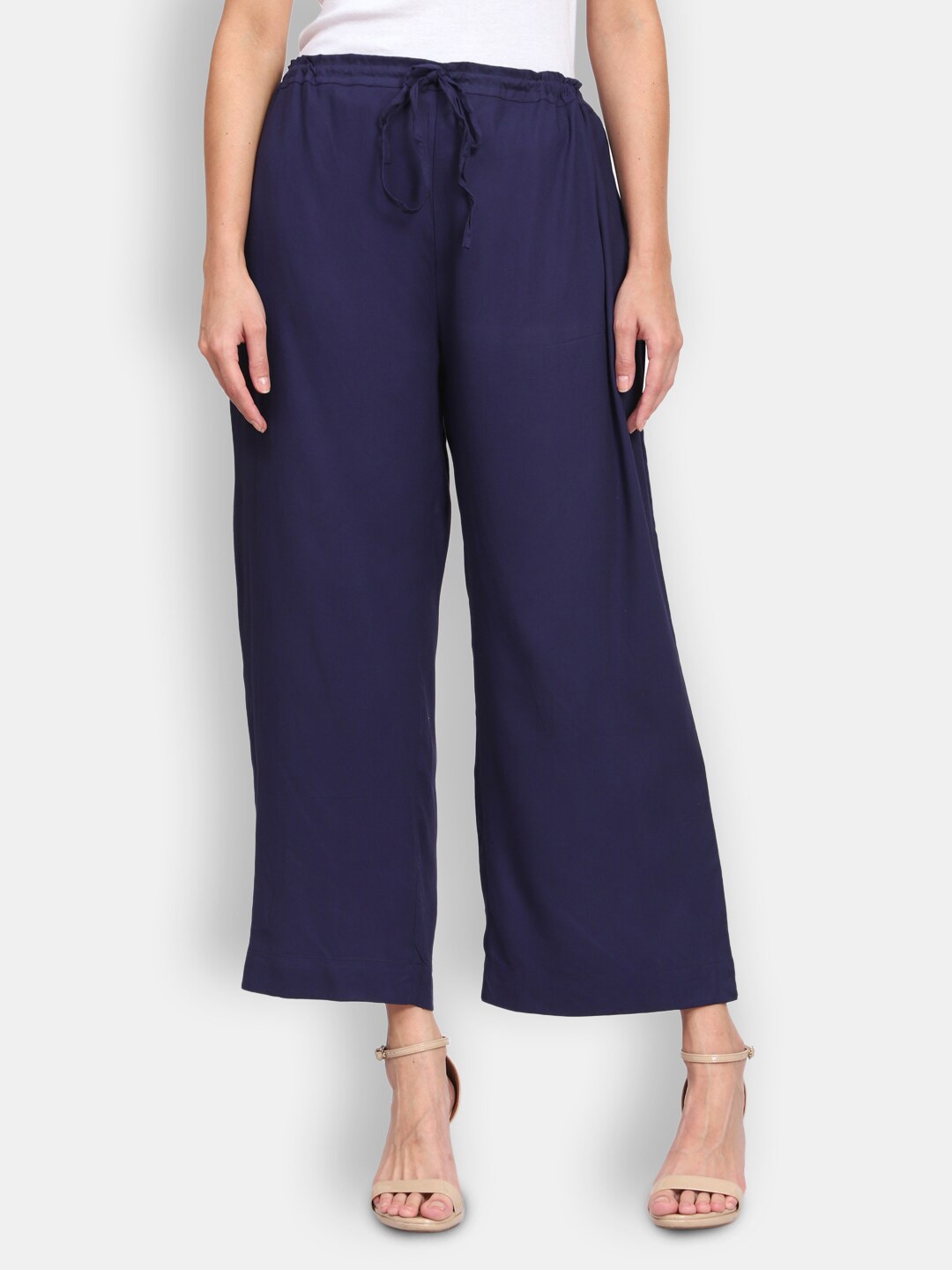 

SHEREEN Women Navy Blue Ethnic Palazzos