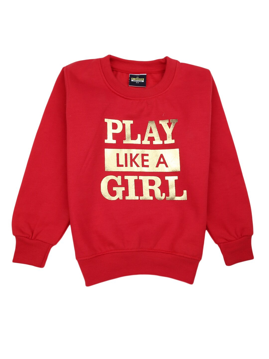 

V-Mart Girls Red Print Top