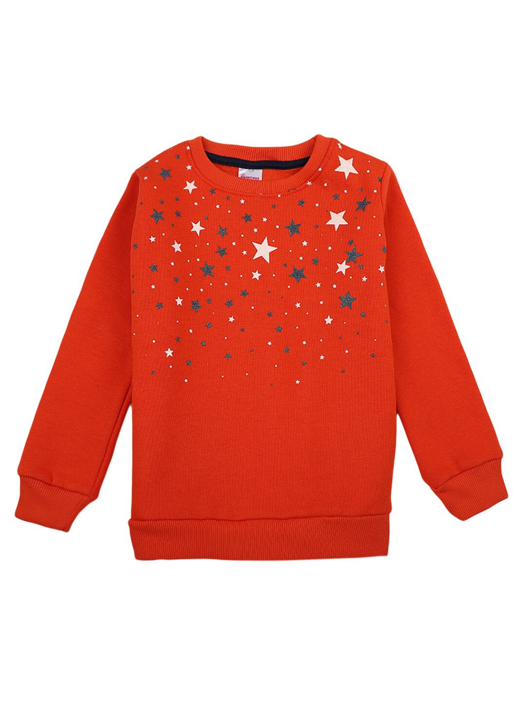 

V-Mart Girls Orange Printed Top