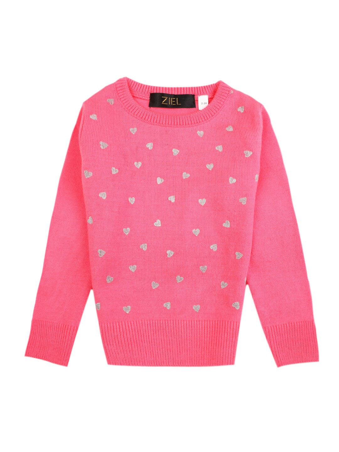 

V-Mart Pink Embellished Print Top