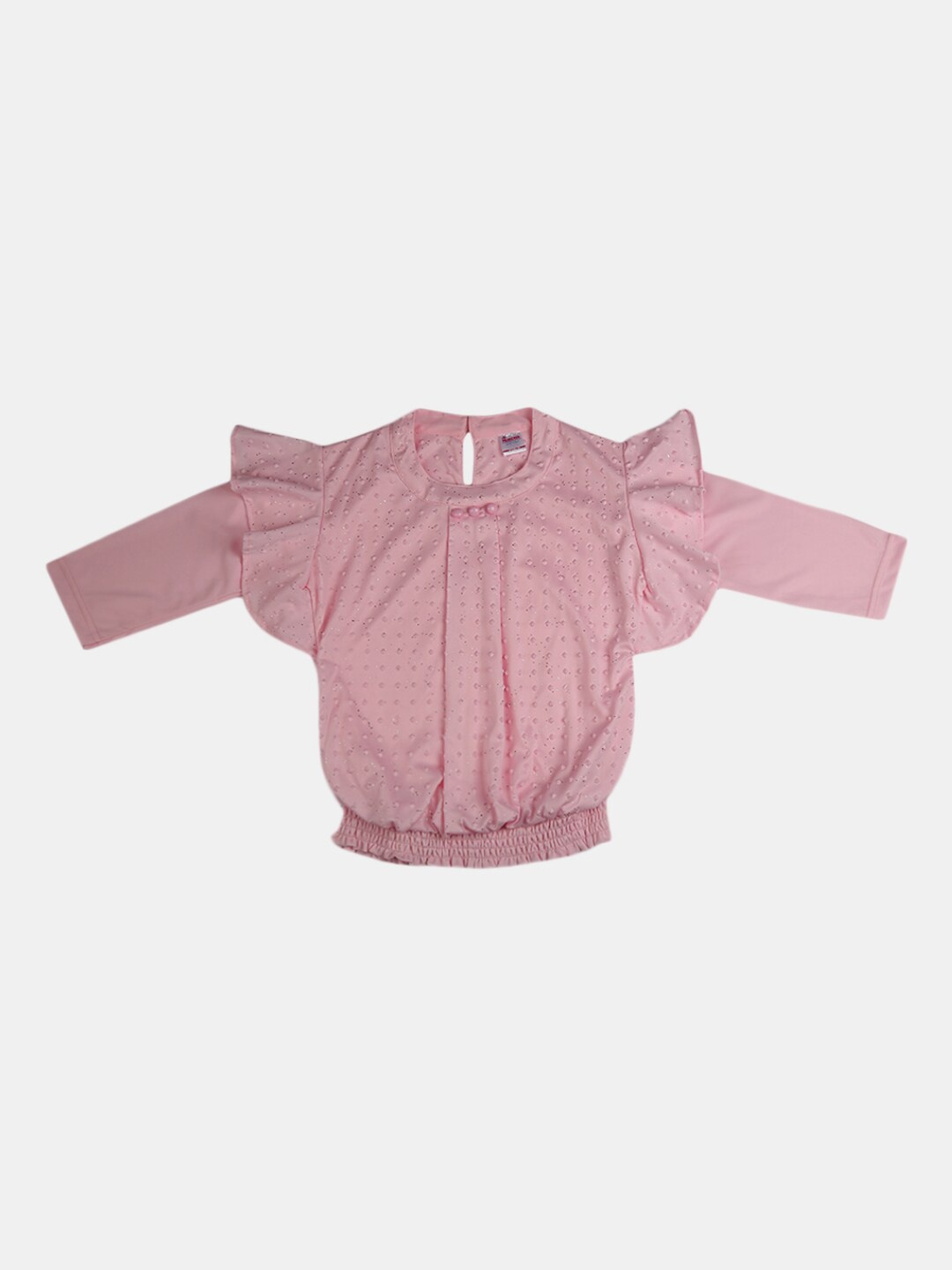 

V-Mart Girls Pink Print Blouson Top