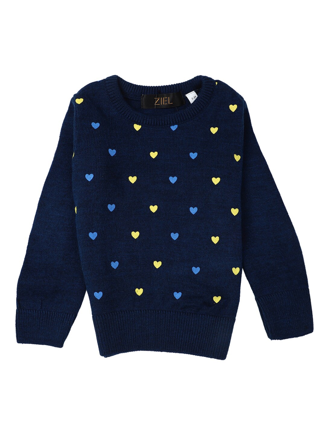 

V-Mart Girls Navy Blue Printed Top