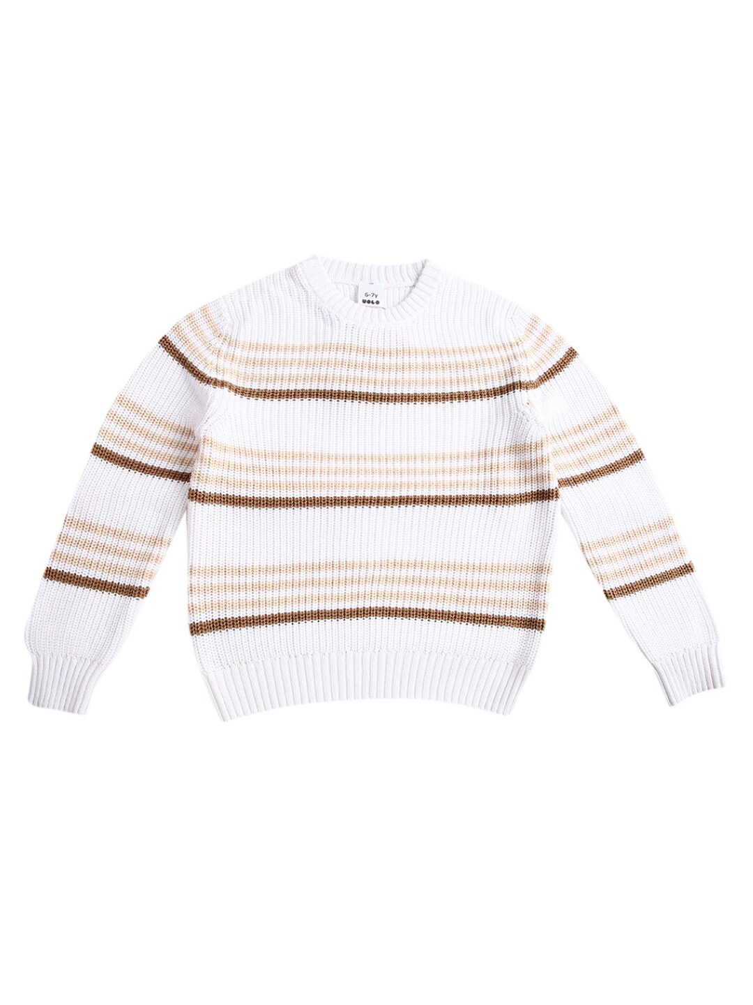 

V-Mart White Striped Top
